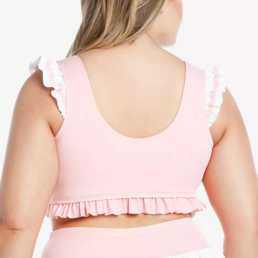Hot Topic Pink Ruffle Bikini Top - Picture 3 of 7